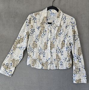 Future Collective Reese Blutstein Floral Button Up Size Large L Cottagecore Ruch